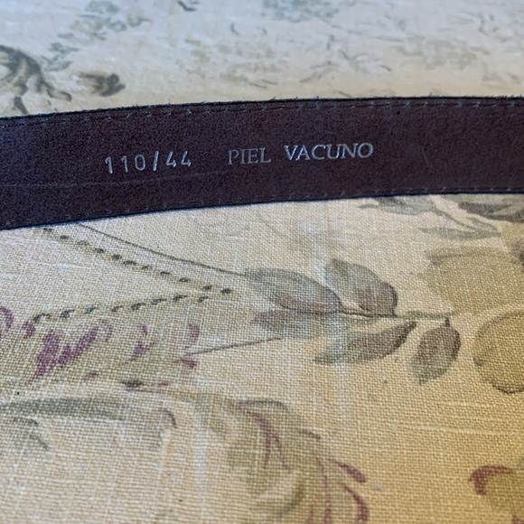 Piel Vacuno brown leather alligator look belt - Picture 4 of 9